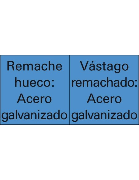 Remache ciego acero/acerocabeza bombeada 4,0x6mm Goebel