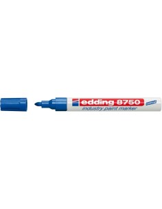 Rotulador laca industrial8750 azul edding