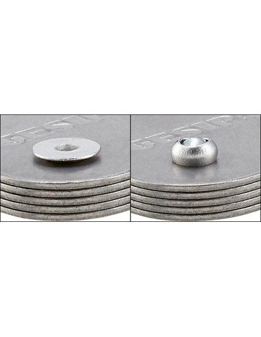Remache ciego alu/acero cabeza avellanada 120grados 5x20mm GESIPA