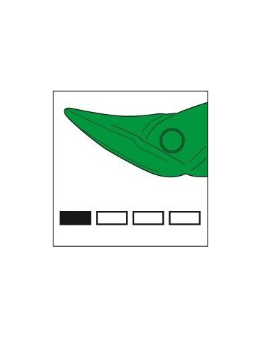 Tijeras para fleje de corte a la izda 225mm