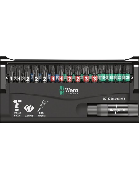 Jgo puntas Bit-Check 30 Impaktor 1 Wera