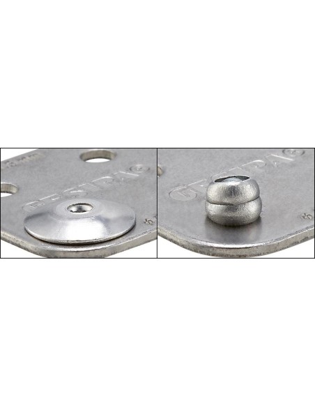 Remache ciego polivalentecabeza grande aluminio/ acero 4,8x17mm GESIPA