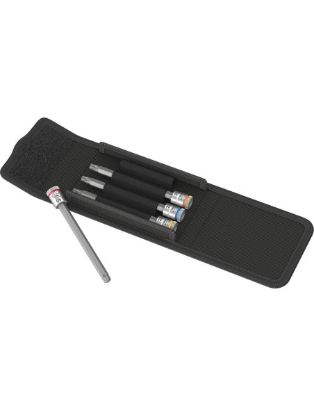 Jgo puntas destornilladorcon función retención 1/4 T25-T40x100mm 4 unidades Wera