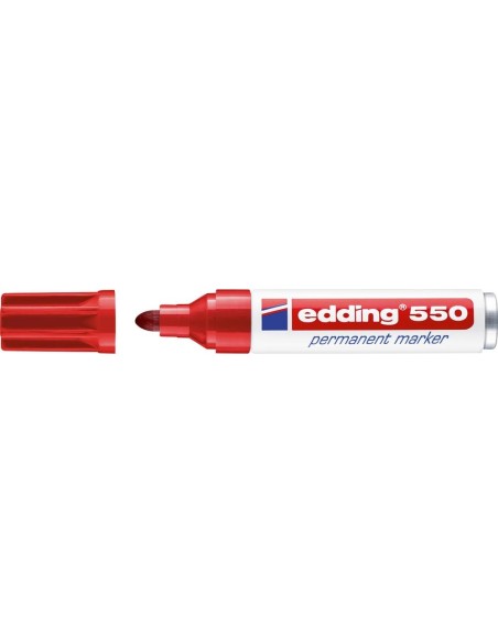 Rotulador permanente 550 rojo edding