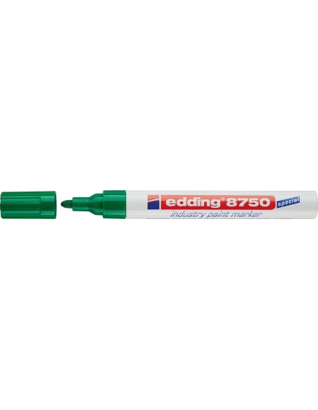Rotulador laca industrial8750 verde edding