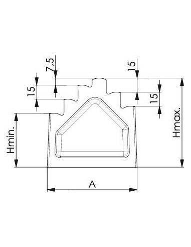 Soporte escalonado DIN6318 140/102,5-140mm AMF