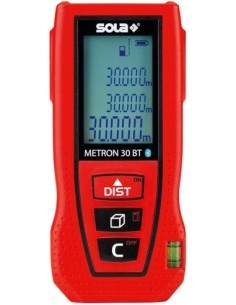 Telémetro láser METRON 30BT incluidos accesorios Sola