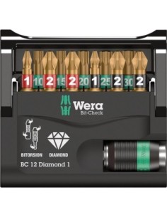 Jgo puntas Bit-Check 12 Diamond 1 Wera