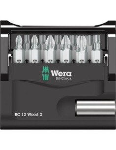 Jgo puntas Bit-Check 12 Wood 2 Wera