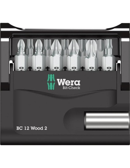 Jgo puntas Bit-Check 12 Wood 2 Wera