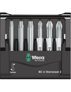 Jgo puntas Bit-Check 6 universal 2 Wera
