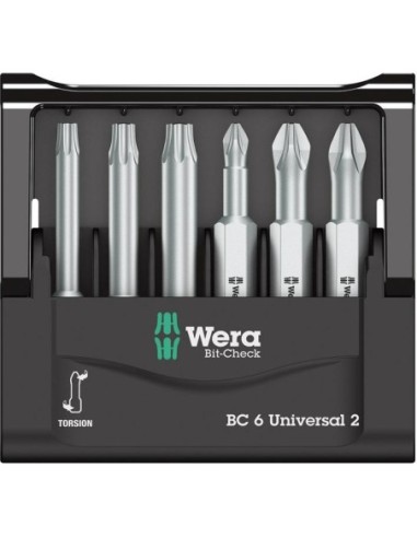 Jgo puntas Bit-Check 6 universal 2 Wera
