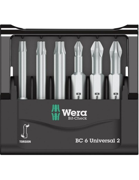 Jgo puntas Bit-Check 6 universal 2 Wera
