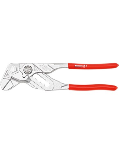 Alicates ajuste pico loro180mm cromado con Funda de plástico