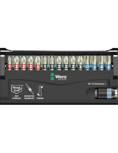 Jgo puntas Bit-Check 30 Stainless 1 Wera
