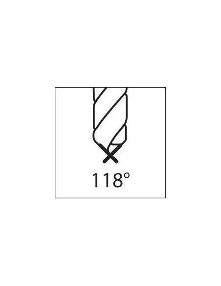 Broca para chapa extracorta HSS vástago cilíndrico 3mm