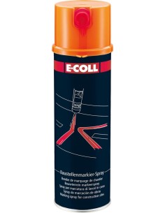 Spray trazador de obras bote spray 500ml naranja E-COLL