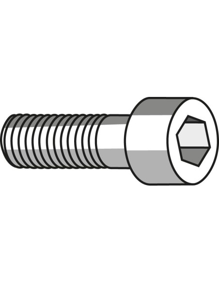 Tornillo de apriete para portaplaquitas corte transversal 25