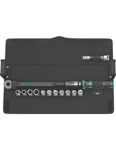 Jgo. llave dinamométrica 40- 200Nm 1/2 Wera