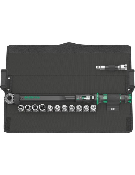 Jgo. llave dinamométrica 40- 200Nm 1/2 Wera