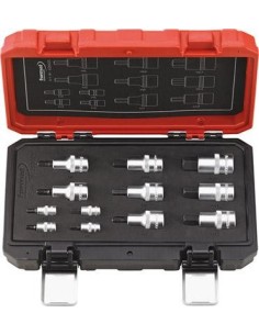 Jgo puntas destornillador1/4 y 1/2 hembra hex