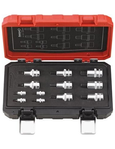 Jgo puntas destornillador1/4 y 1/2 hembra hex