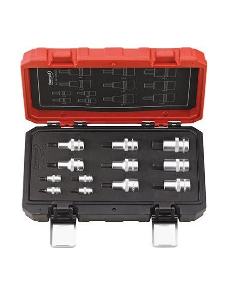 Jgo puntas destornillador1/4 y 1/2 hembra hex