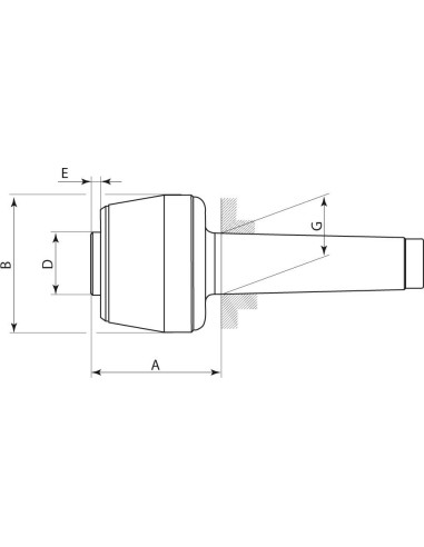 Punto giratorio 614-00 tam.104 CM3 RÖHM