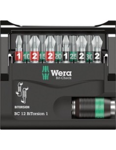 Jgo puntas Bit-Check 12 BiTorsion 1 Wera