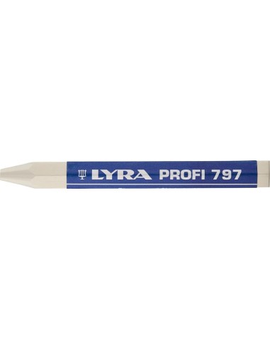 Tiza forestal y tiza de marcado 797 blanca de 12 uds LYRA
