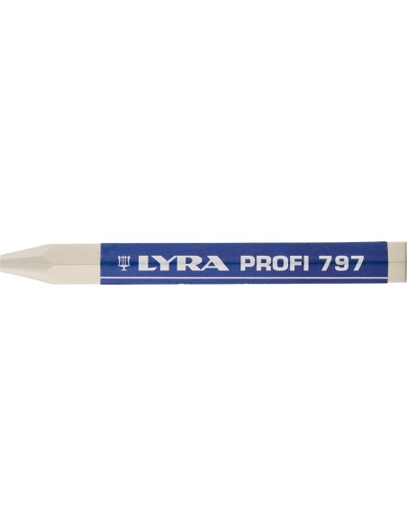 Tiza forestal y tiza de marcado 797 blanca de 12 uds LYRA