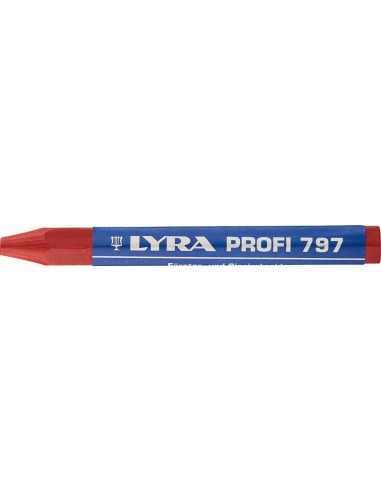 Tiza forestal y tiza de marcado 797 roja de 12 uds LYRA
