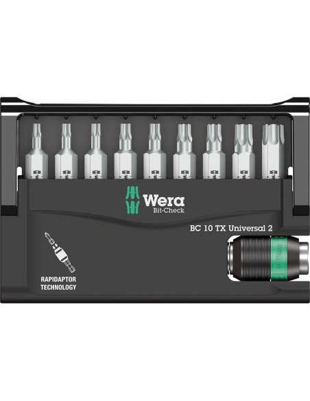 Jgo puntas Bit-Check 10 universal 2 Wera