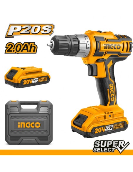 INGCO CDLI200215 TALADRO ATORNILLADOR LITIO ION 20V