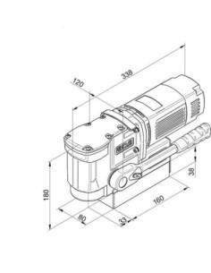 Taladradora MAB 155 de núcleo magnético diseño angular 230 V BDS 2