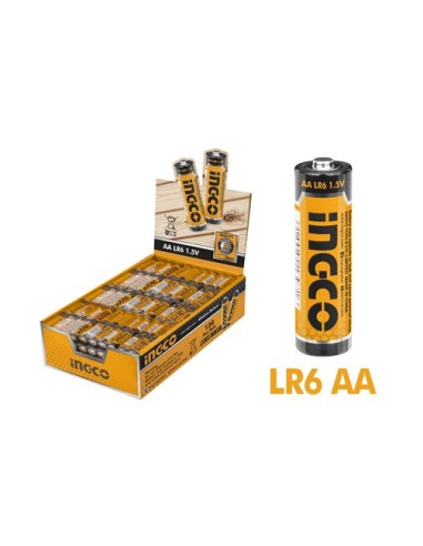 Ingco HAB2A01 PILA ALCALINA LR6 AA 128 UNIDADES