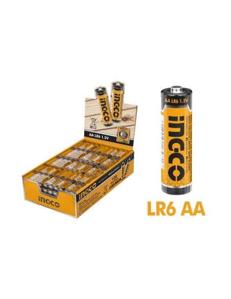 Ingco HAB2A01 PILA ALCALINA LR6 AA 128 UNIDADES