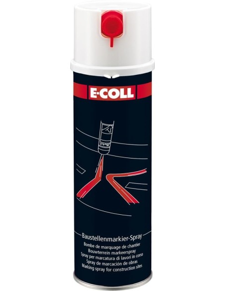 Spray trazador de obras bote spray 500ml blanco E-COLL