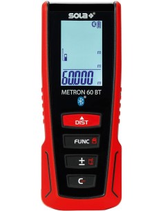 Telémetro láser METRON 60BT incluidos accesorios Sola