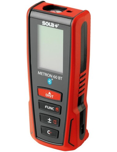 Telémetro láser METRON 60BT incluidos accesorios Sola
