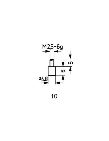 Calibre de medición MD tipo 10/ 4.8mm KÄFER