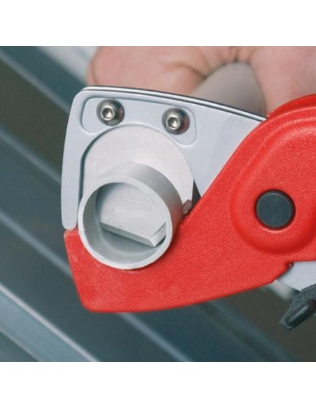 Cortador para tubos y tubos de protección PLASTICUT 185mm KNIPEX