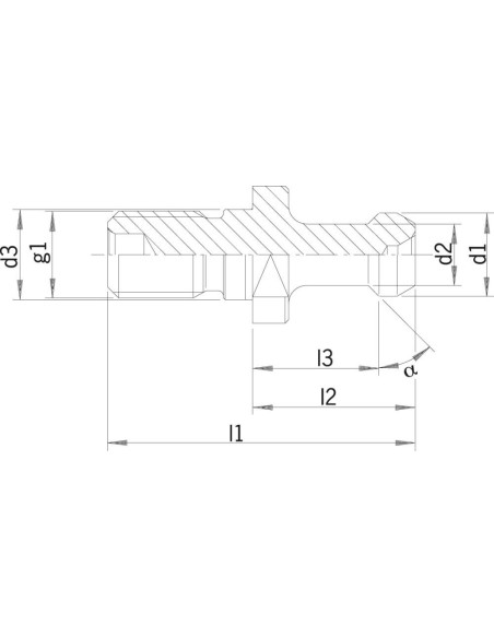 Tirantes JISB6339 BT50 45grados HAIMER