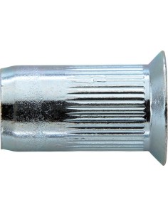 Tuerca remache ciego acero galvanizada cabeza avellanada 90grados M8x11x18,5mm GESIPA