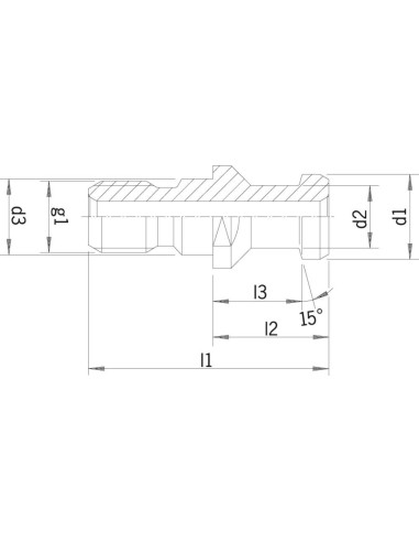 Tirantes DIN69872 A SK50-M24 refrig. int. HAIMER