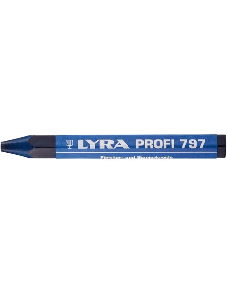 Tiza forestal y tiza de marcado 797 azul de 12 uds LYRA