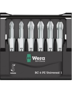 Jgo puntas Bit-Check 6 PZuniversal 1 Wera