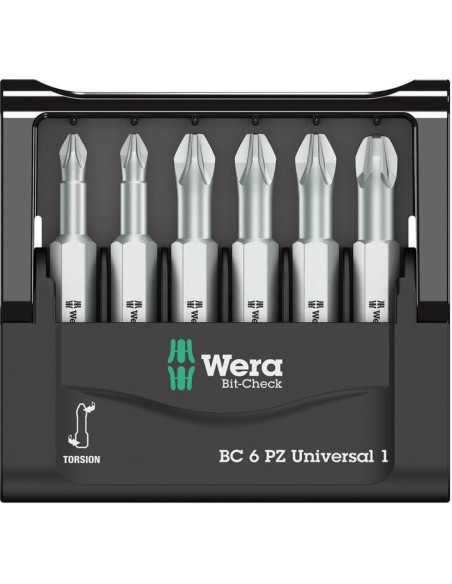 Jgo puntas Bit-Check 6 PZuniversal 1 Wera