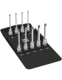 Jgo puntas destornilladorlarga con función retención Torx 1/2 9 u. Wera