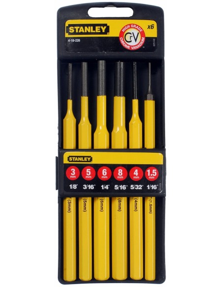 Juego de botadores y punzones (6 piezas)